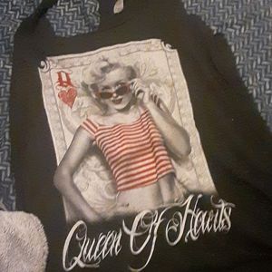 Queen of hearts marilyn tank top ❤🥀